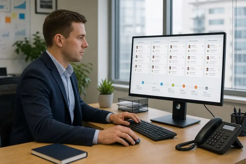 Иллюстрация к статье «Автоматизация отдела продаж с помощью CRM»