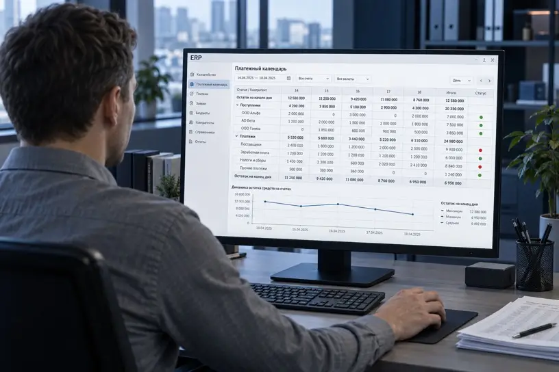 Иллюстрация к статье «Платежный календарь в ERP»