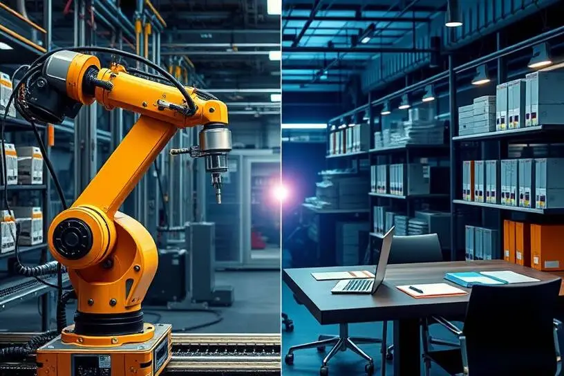 Иллюстрация к статье «Разница между автоматизацией производства и компании»