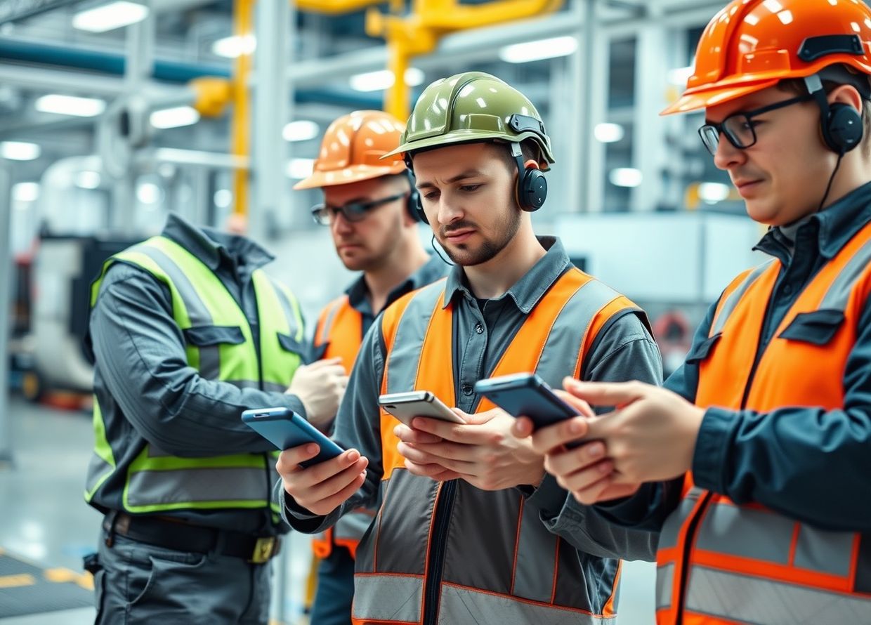 Смартфон с открытым диалогом внутреннего бота для сотрудников компании