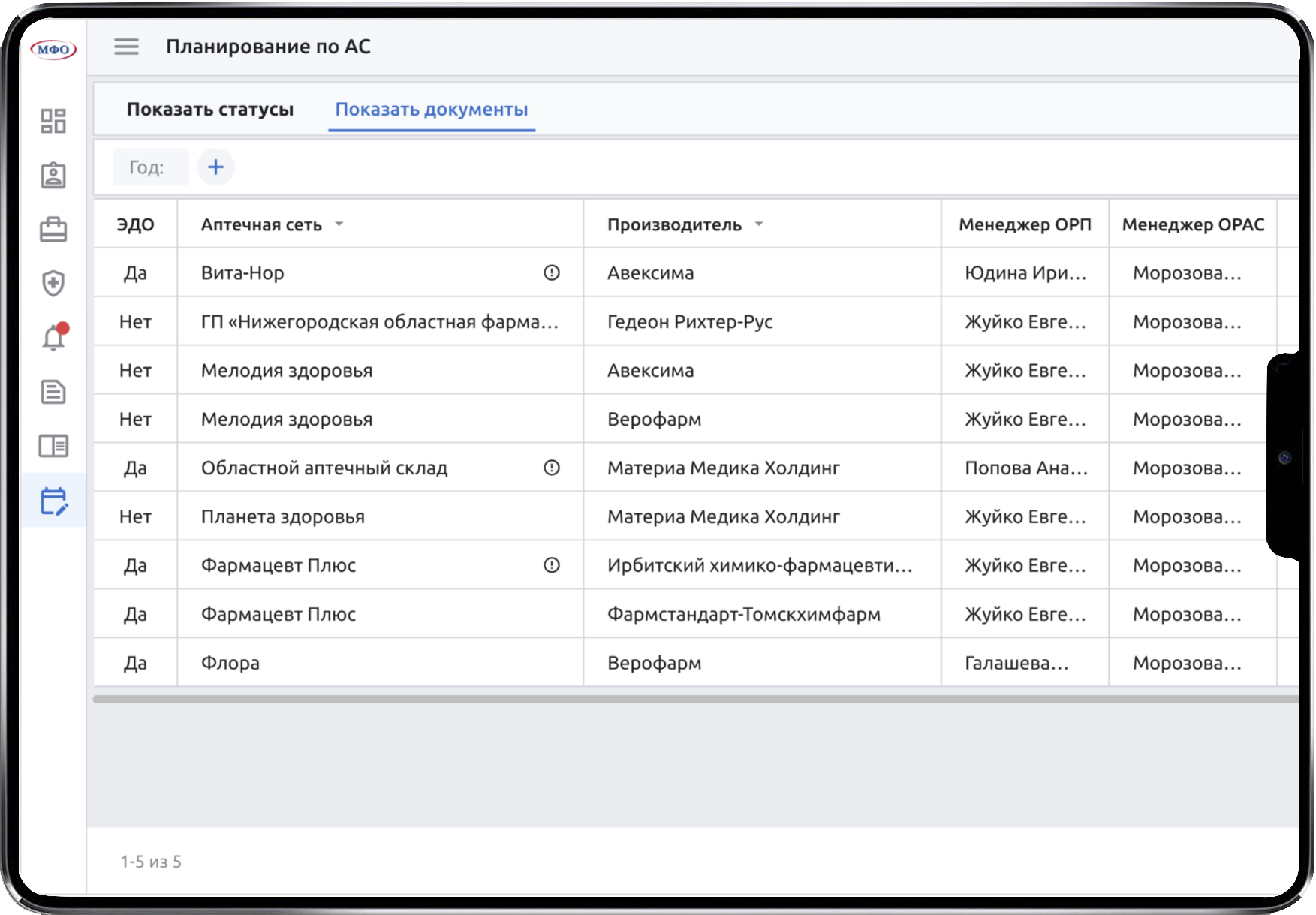 Формирование приложений и документов в ERP МФО